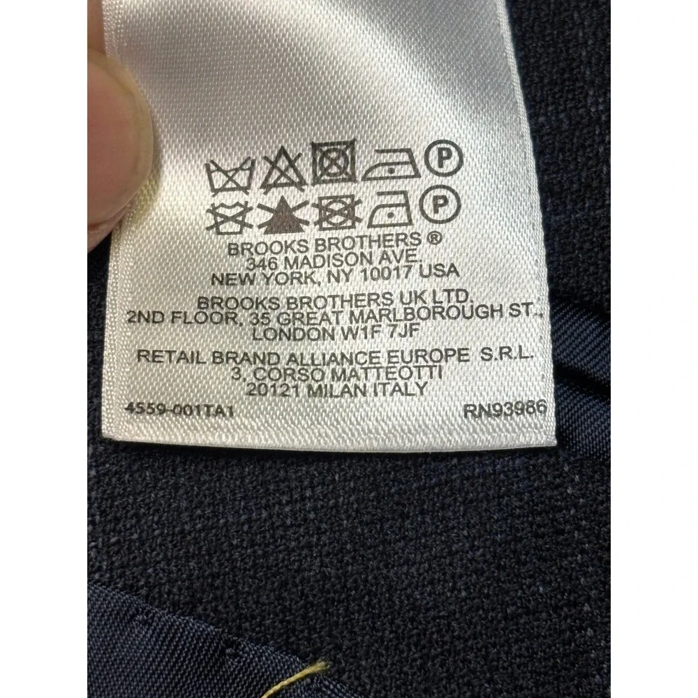 Brooks Brothers 1818 Madison Full Canvas Plaid Ethomas‎ 130 's Wool Blazer 46R